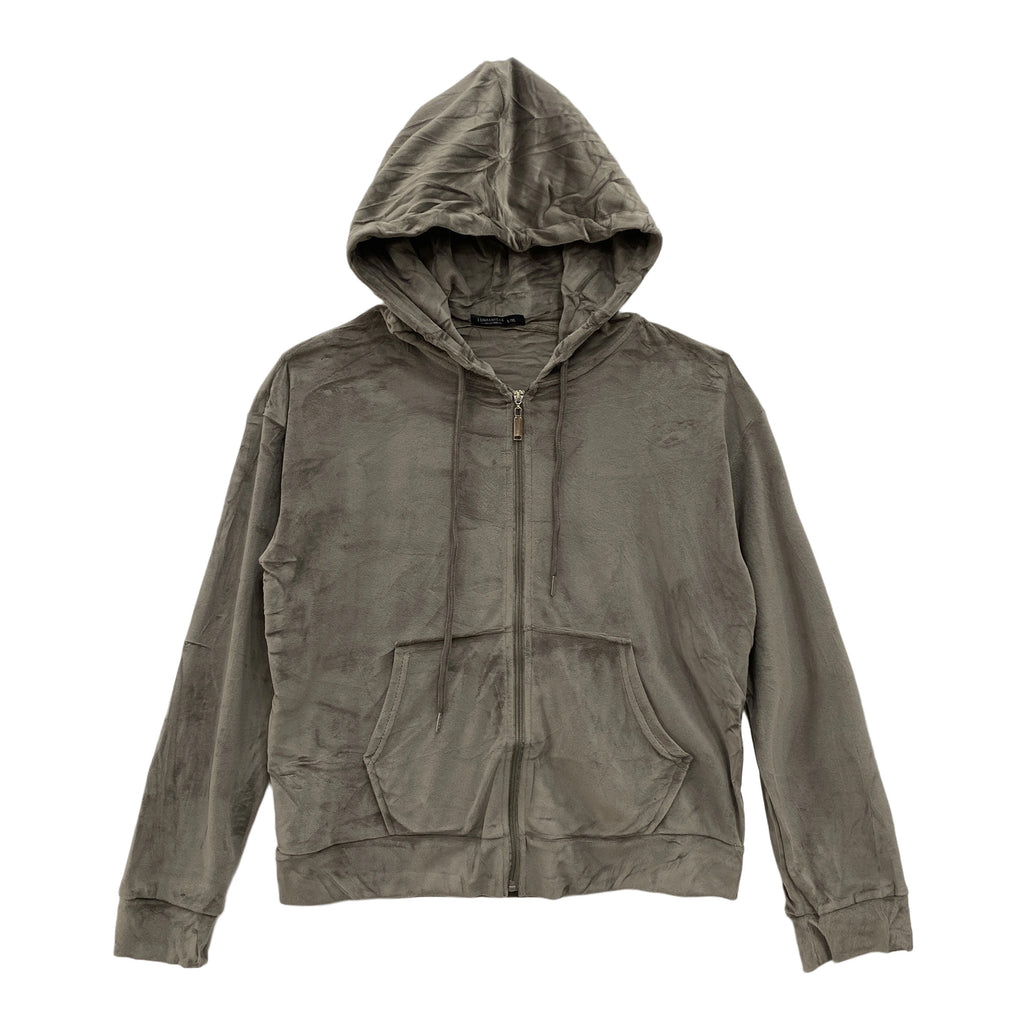 Γυναικείο σετ φόρμας βελουτέ Khaki 9552