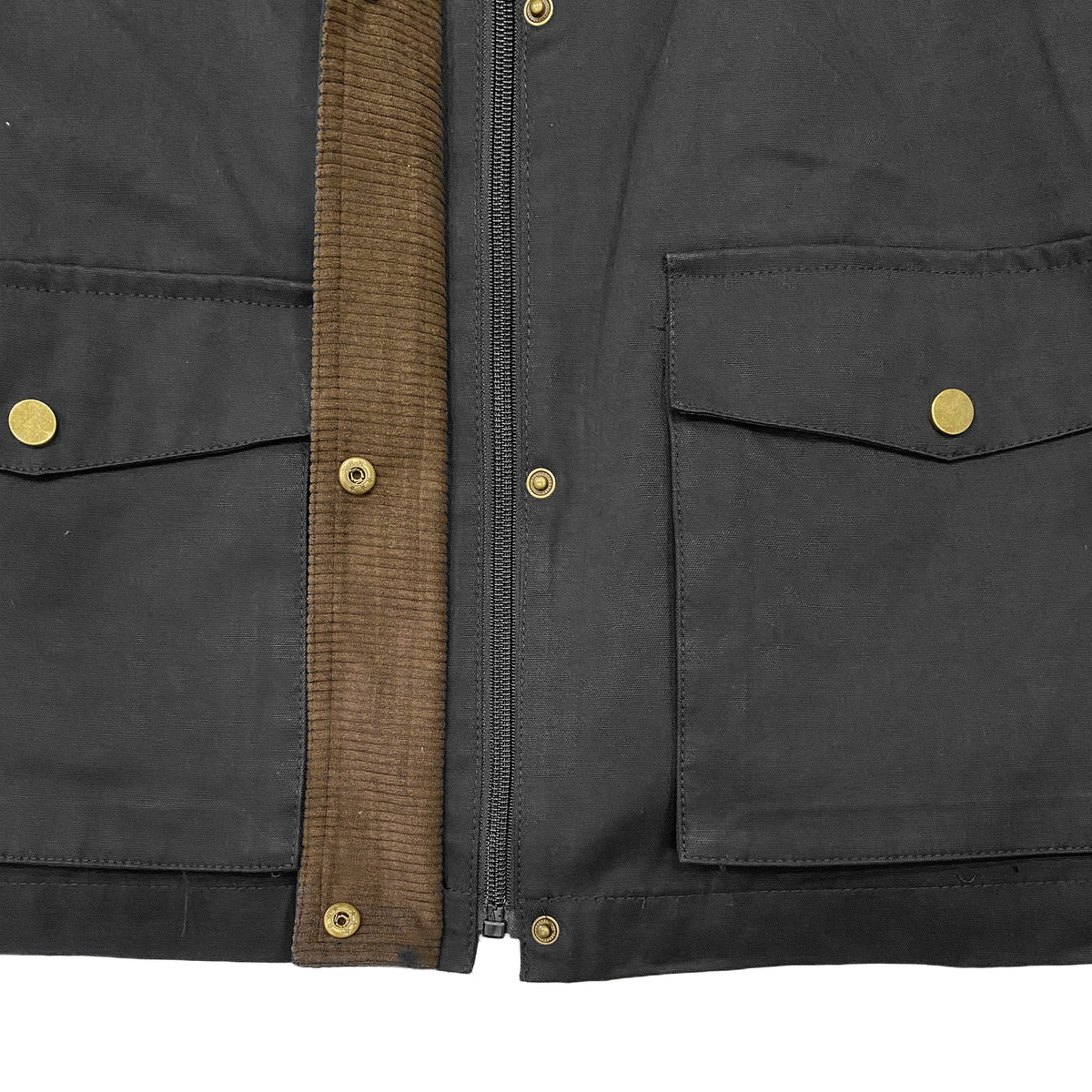 Γυναικείο κοντό τζάκετ υφασμάτινο με κοτλέ γιακά Μαύρο 404 ANSIN