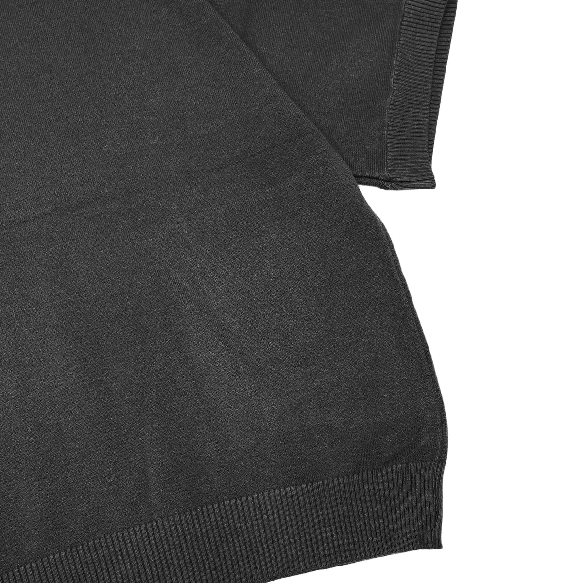 Κοντομάνικη γυναικεία πλεκτό μπλούζα oversized με στρας στους ώμους Μαύρο 2932 ANSIN