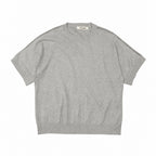 Κοντομάνικη γυναικεία πλεκτό μπλούζα oversized με στρας στους ώμους Μπεζ 2932 ANSIN