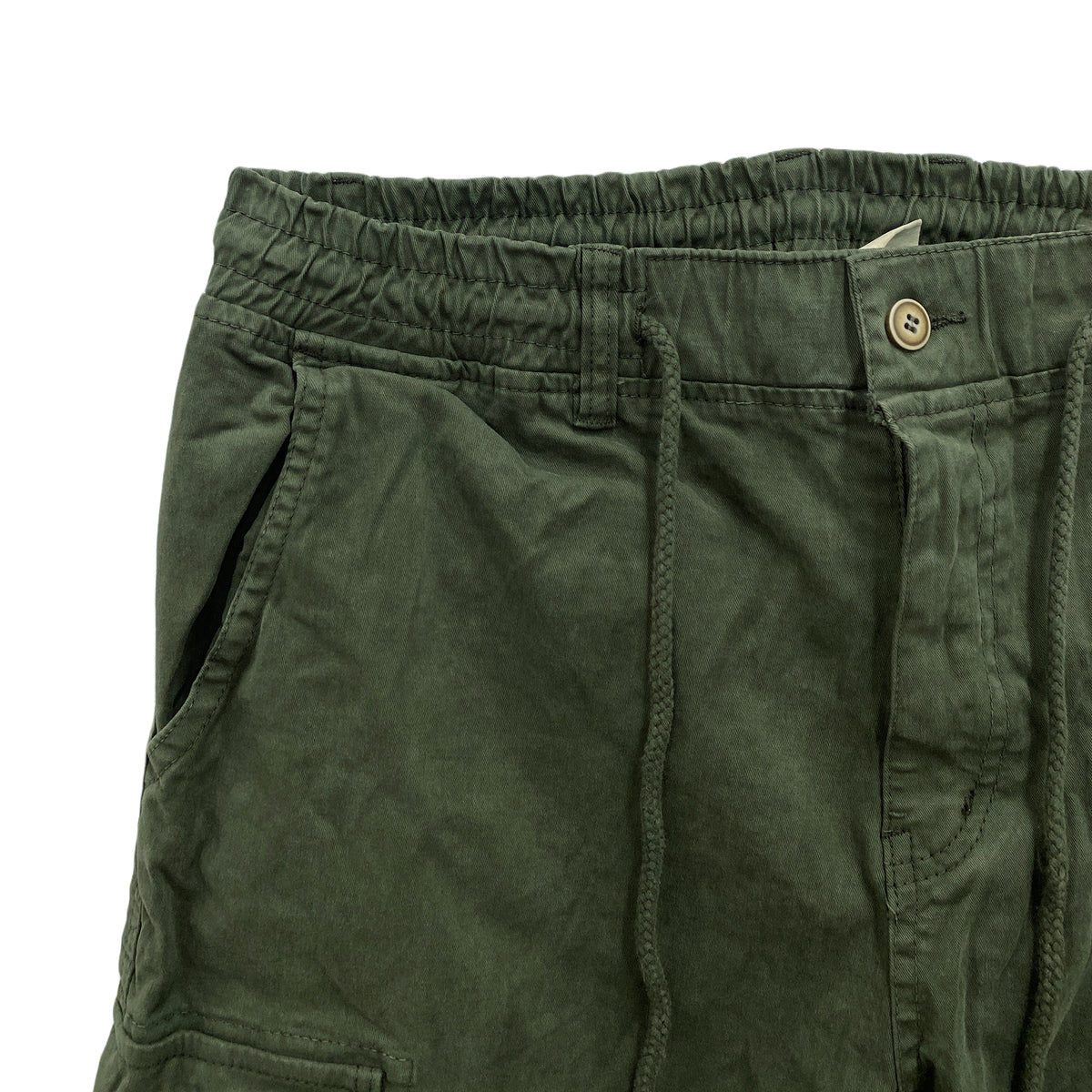 Ανδρικά παντελόνια cargo με λάστιχο Army green 200 ANSIN