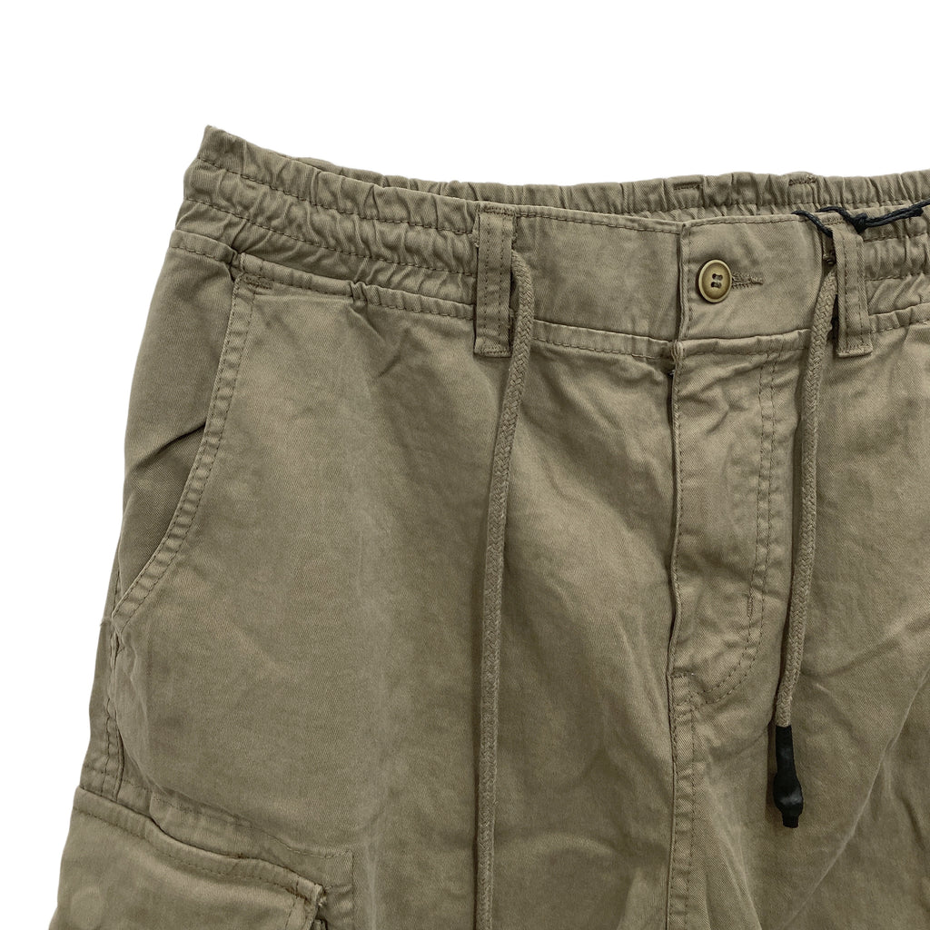 Ανδρικά παντελόνια cargo με λάστιχο Khaki 200 ANSIN