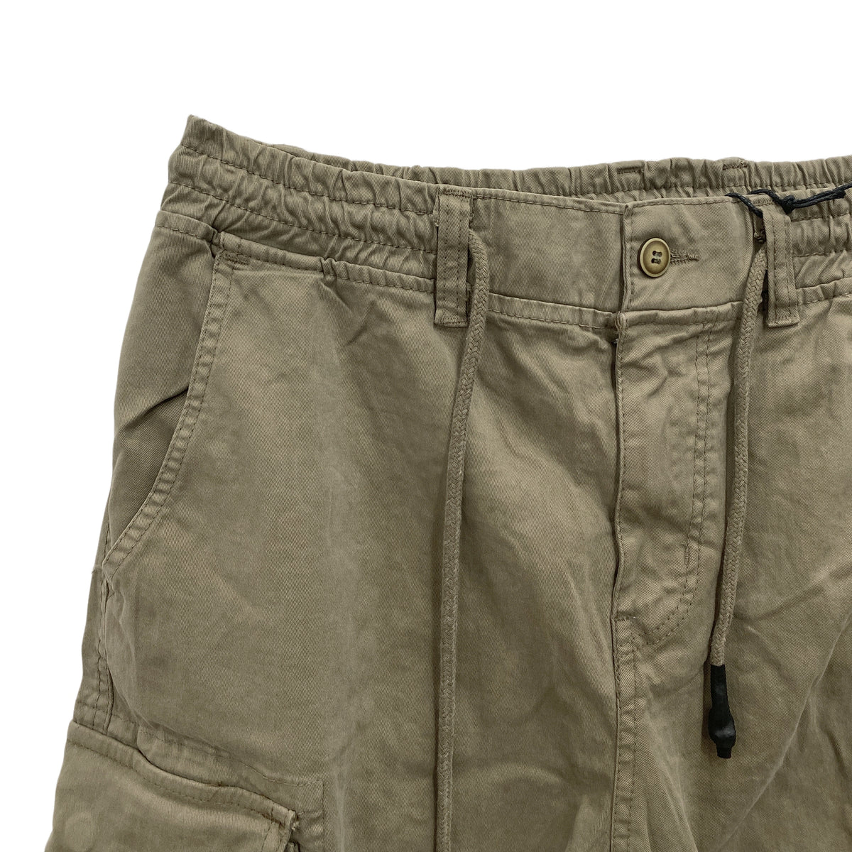 Ανδρικά παντελόνια cargo με λάστιχο Khaki 200 ANSIN