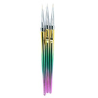 Πινέλα Νυχιών για Nail και Body Art Σετ 3 τεμαχίων OEM