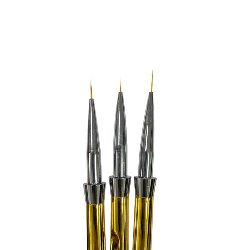 Πινέλα Νυχιών για Nail και Body Art Σετ 3 τεμαχίων OEM