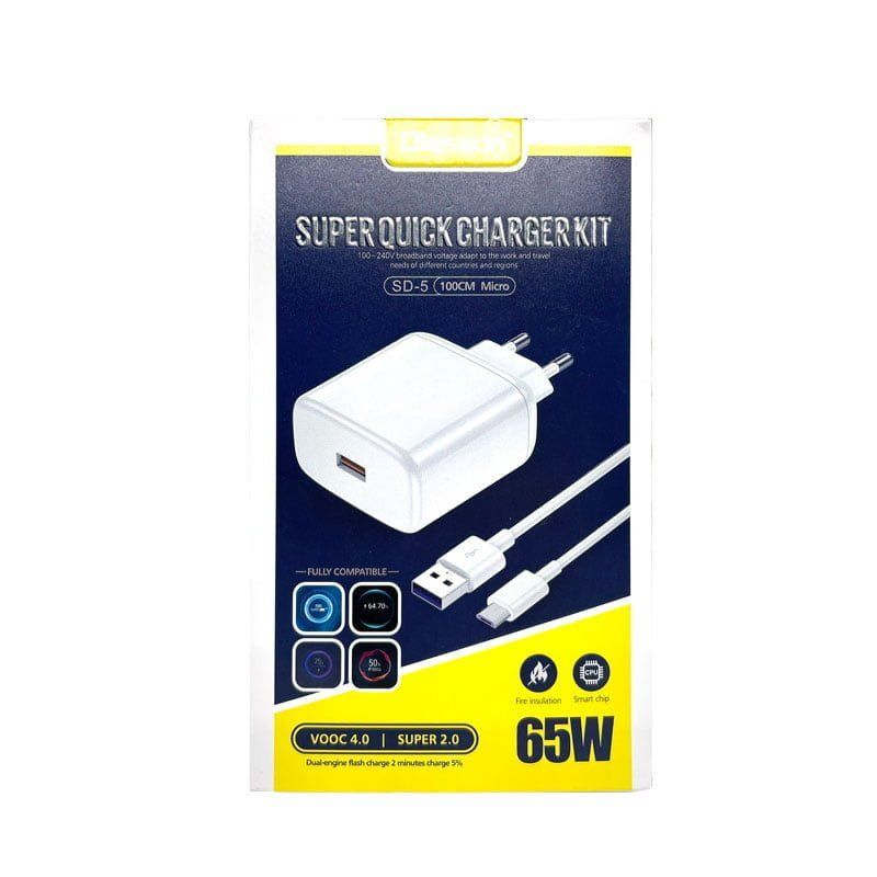 Olesson Σούπερ γρήγορη φόρτιση για Micro SD-5 VOOC 4.0 65W 100cm Olesson