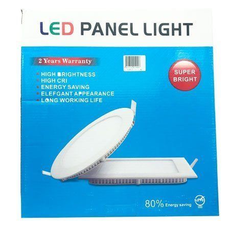 LED φωτιστικό οροφής λευκό φως 12-24W – LED PANEL ROUND 220V WHITE OEM
