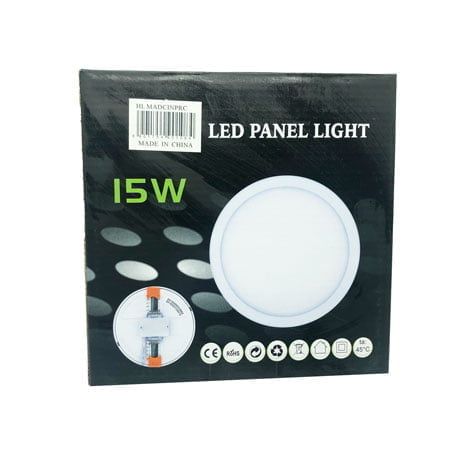 LED φωτιστικό οροφής 15W 220V - LED PANEL LIGHT ROUND WHITE OEM