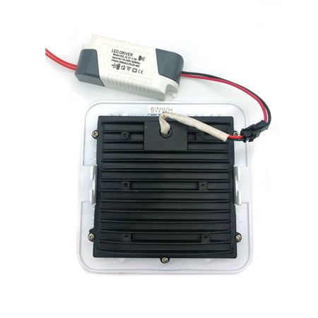 LED φωτιστικό οροφής 9W 220V - LED PANEL LIGHT SQUARE WHITE OEM