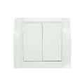 Διακόπτης διπλός λευκός Songrui - Wall switch OEM