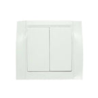 Διακόπτης διπλός λευκός Songrui - Wall switch OEM