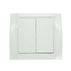 Διακόπτης διπλός λευκός Songrui - Wall switch OEM