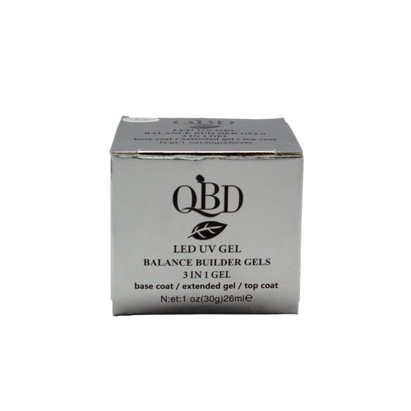 QBD UV/LED Gel για Νύχια 3 σε 1 Άσπρο1332-03 - QBD LED UV GEL BALANGE BUILDER OEM