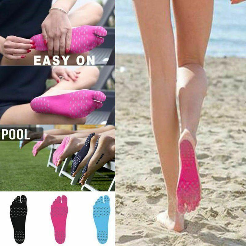 Αντιολισθητικά αυτοκόλλητα πατούσας - Non-slip foot stickers - Γαλάζιο - M OEM
