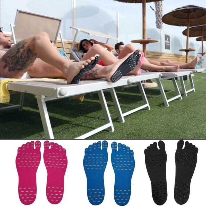 Αντιολισθητικά αυτοκόλλητα πατούσας - Non-slip foot stickers - Ροζ - S OEM