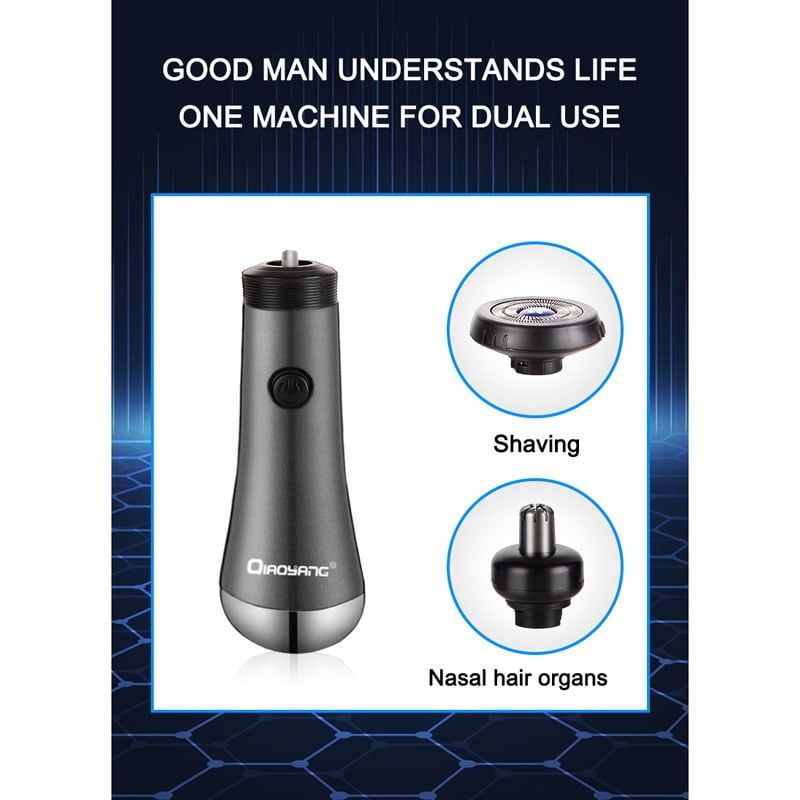 QIAOYANG Ξυριστική επαναφορτιζόμενη μηχανή mini - 2in1 mini shaver QA-TX26 OEM