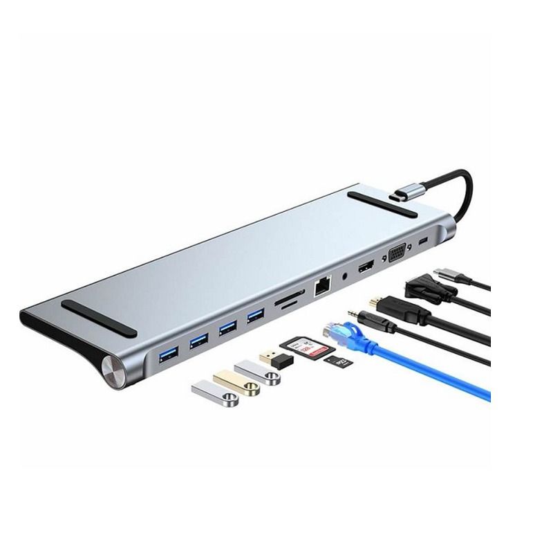 Andowl Q-HU990 USB-C Docking Station με HDMI 4K PD Ethernet ANDOWL