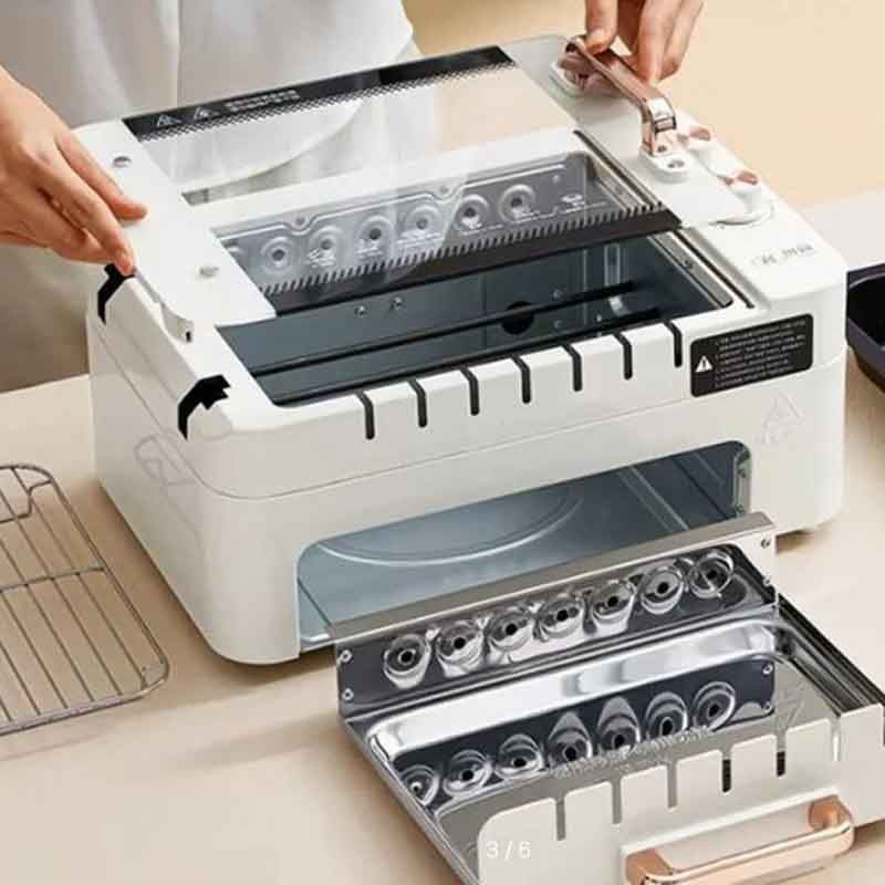 RAF Ηλεκτρικη Ψησταριά 800W R.5423 - Electric Skewers Frying Pan Grill RAF