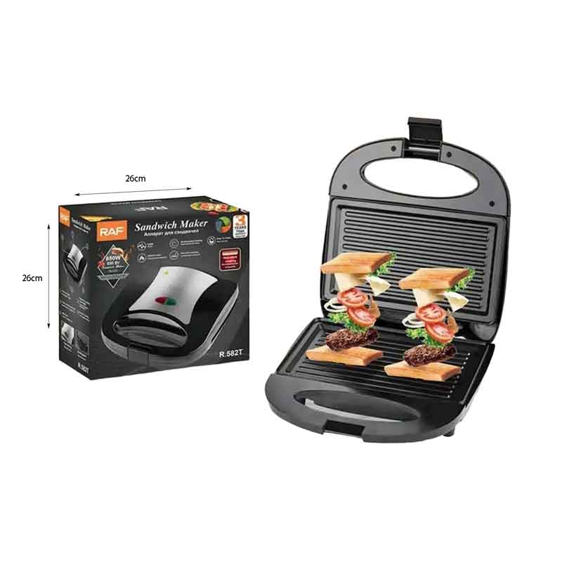 RAF Τοστιέρα 850W R.582T - Sandwich Maker RAF