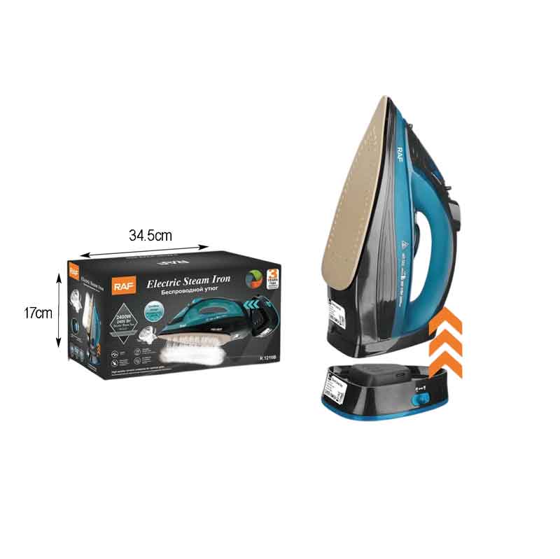 RAF Ασύρματο Ηλεκτρικό Σίδερο Ατμού 2400W R.1210B - Cordless Electric Steam Iron RAF