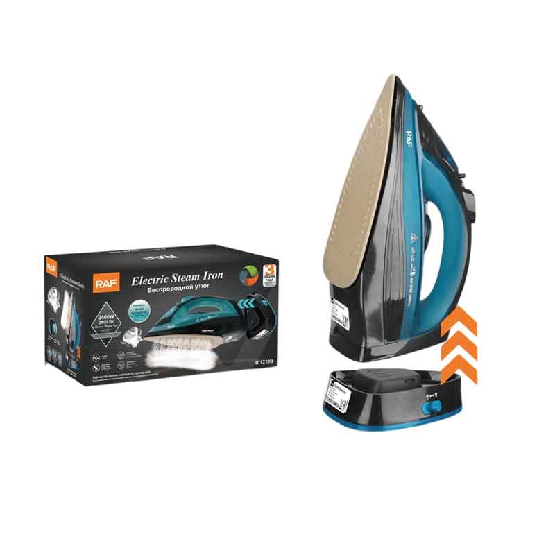 RAF Ασύρματο Ηλεκτρικό Σίδερο Ατμού 2400W R.1210B - Cordless Electric Steam Iron RAF