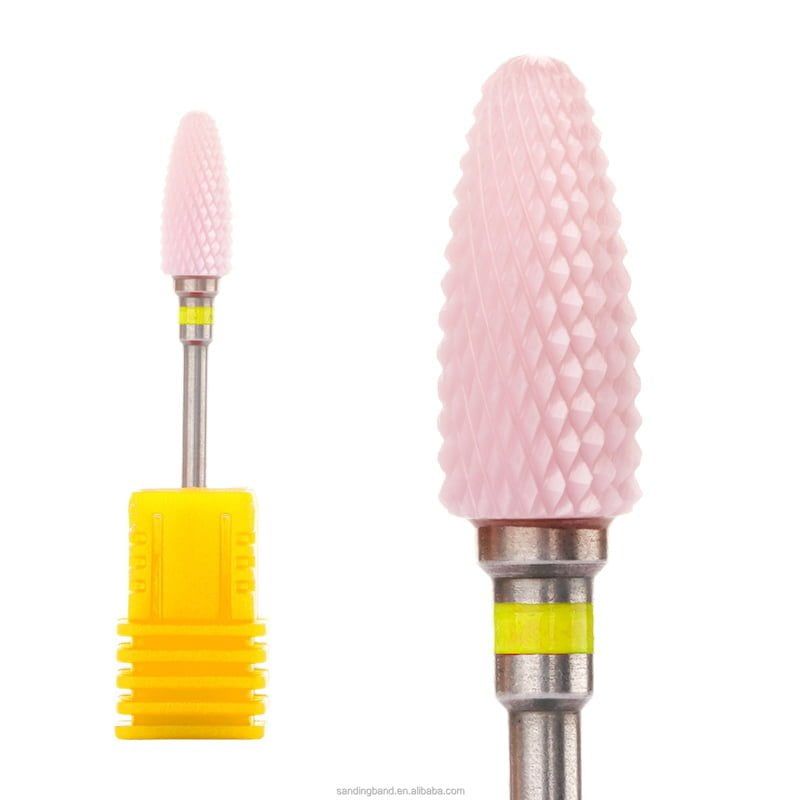 Κεραμικό φρεζάκι κίτρινο S2 - Ceramic nail drill bit OEM