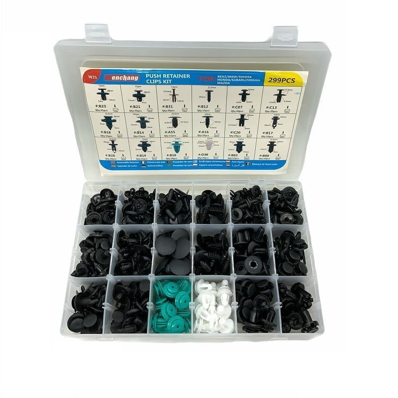 Rchang Πλαστικά κλίπς αυτοκινήτου Universal 299τμχ - Push Retainer Clips Kit RCHANG