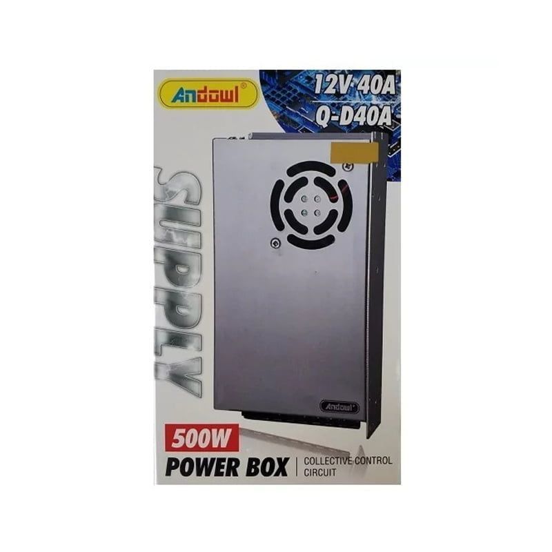 Andowl Τροφοδοτικό LED Ισχύος 500W με Τάση Εξόδου 12V DC 40A Q-D40A - Power Box OEM