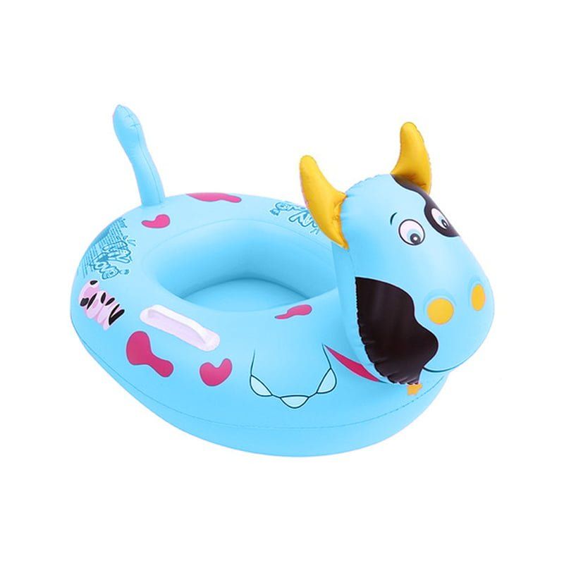 Φουσκωτό σωσίβιο θαλάσσης αγελάδα 1τεμ - Baby boat SY-A0501 - Λευκό - Μπλε - Ροζ OEM