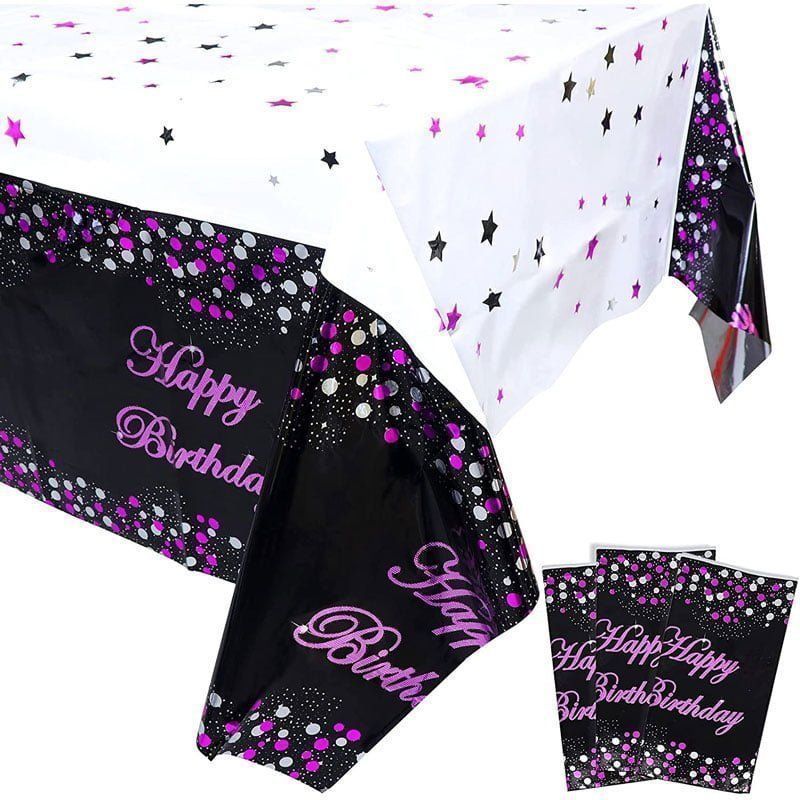 Αδιάβροχο Τραπεζομάντηλο Glitter Foil Party 137x183cm - Plastic tablecover OEM