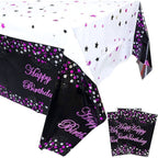Αδιάβροχο Τραπεζομάντηλο Glitter Foil Party 137x183cm - Plastic tablecover OEM