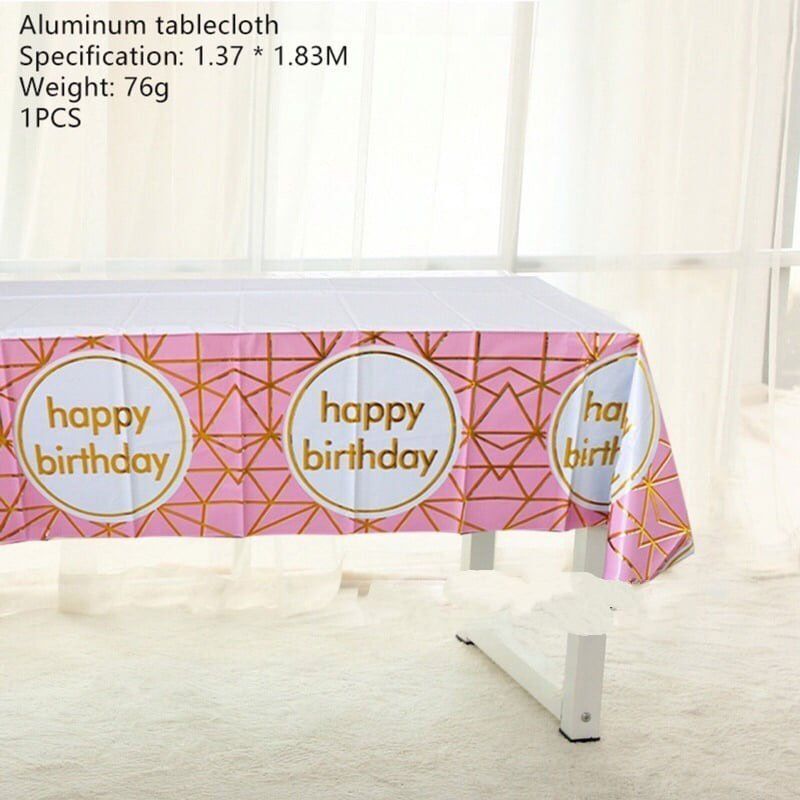 Αδιάβροχο Τραπεζομάντηλο Glitter Foil Party 137x183cm - Plastic tablecover OEM
