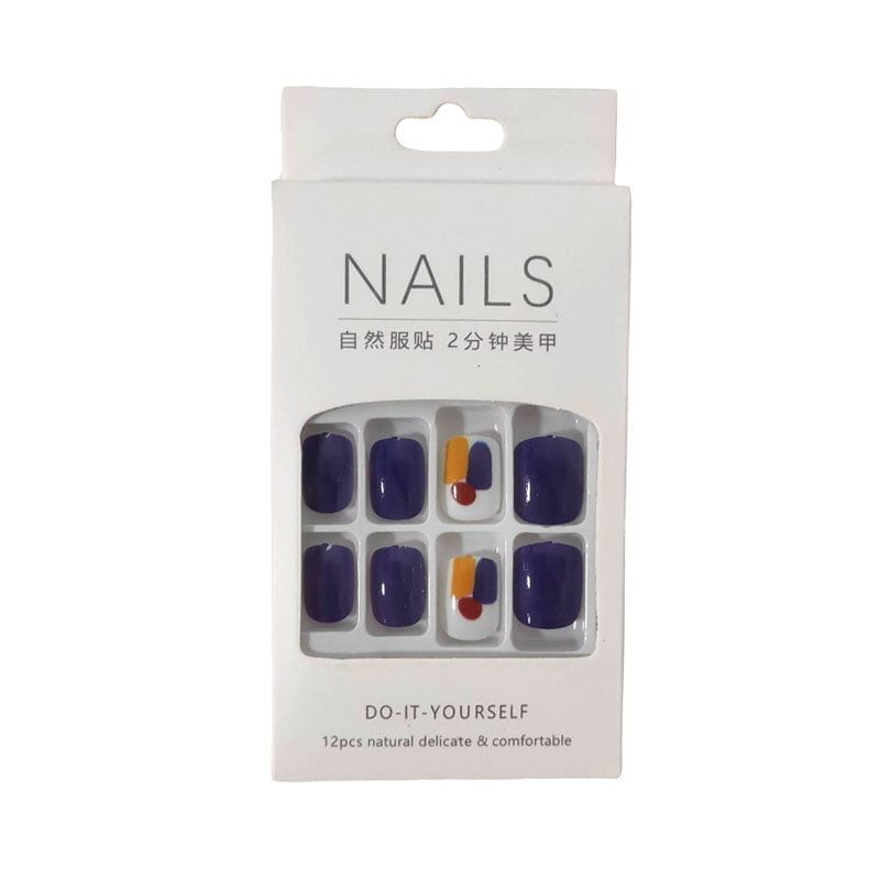 Αυτοκόλλητα νύχια σε διάφορα σχέδια - Press-on fake nails OEM