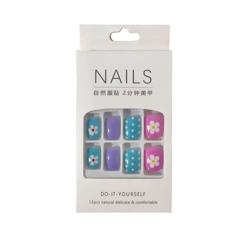 Αυτοκόλλητα νύχια σε διάφορα σχέδια - Press-on fake nails OEM