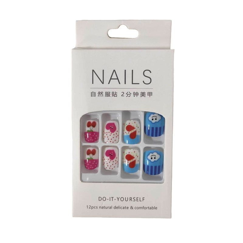 Αυτοκόλλητα νύχια σε διάφορα σχέδια - Press-on fake nails OEM