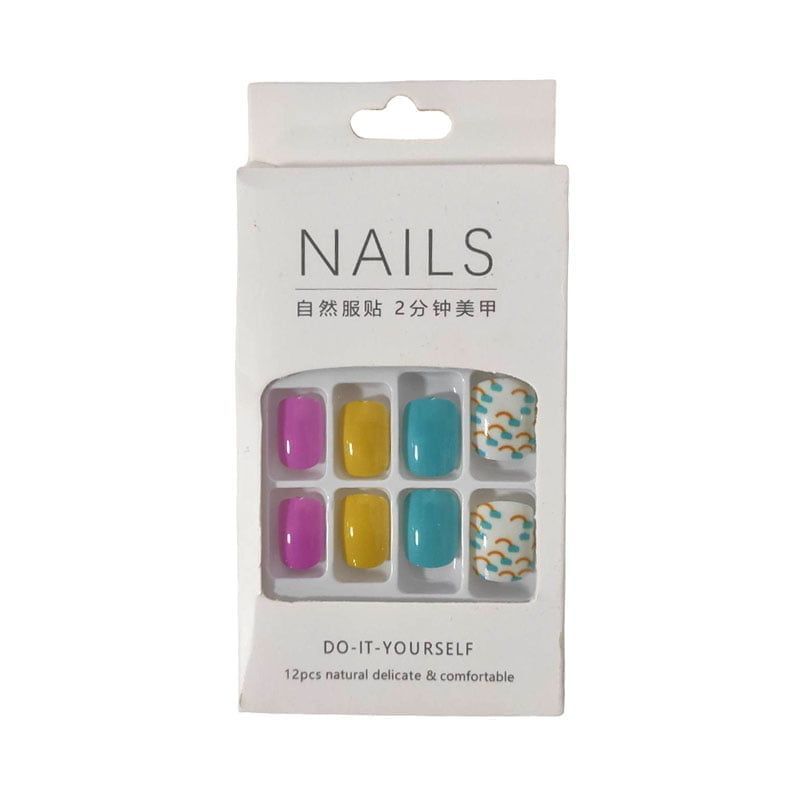 Αυτοκόλλητα νύχια σε διάφορα σχέδια - Press-on fake nails OEM