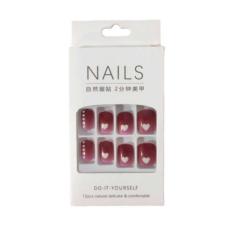 Αυτοκόλλητα νύχια σε διάφορα σχέδια - Press-on fake nails OEM