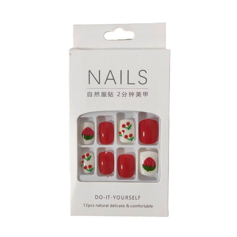 Αυτοκόλλητα νύχια σε διάφορα σχέδια - Press-on fake nails OEM