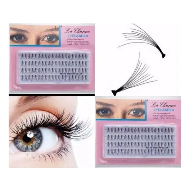 Βλεφαρίδες τουφάκια 12mm - La Charme eyelashes OEM