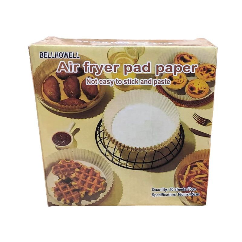 Bellhowell Αντικολλητικό Χαρτί για Air Fryer 50τμχ - Air fryer pad paper Bellhowell