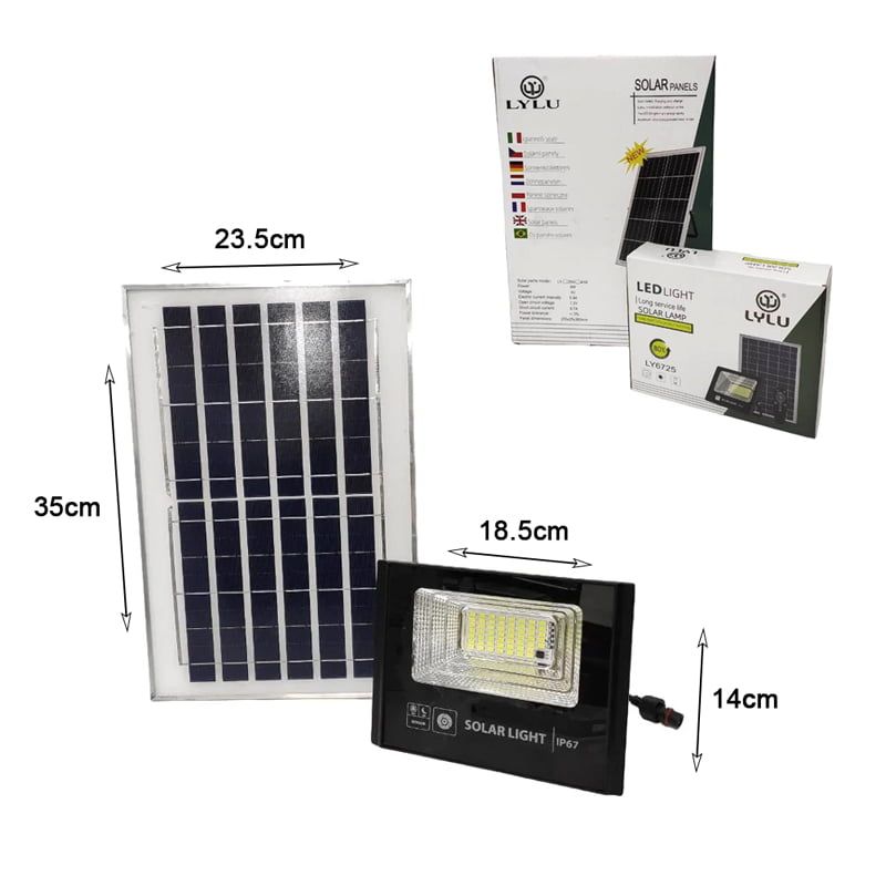 LYLU Ηλιακός προβολέας με τηλεχειριστήριο 60W LY6725 - Solar light OEM