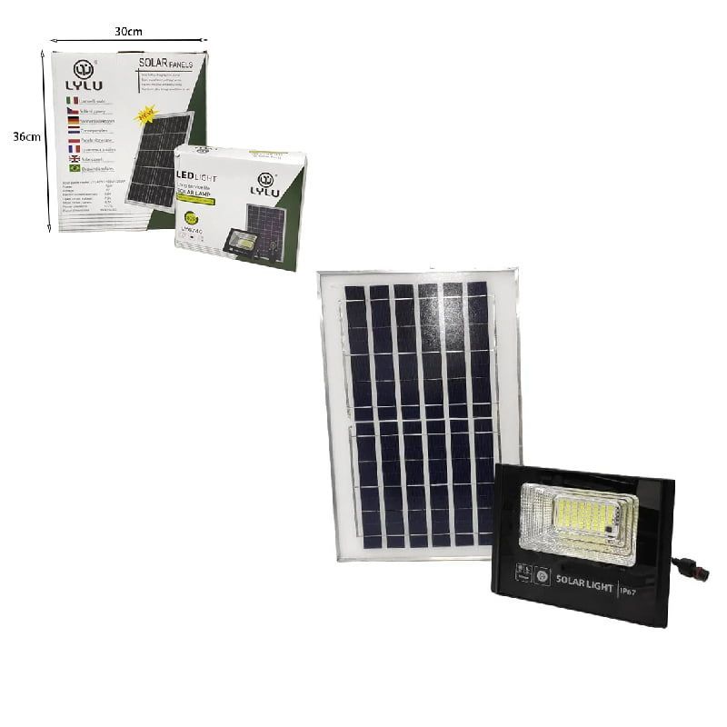 LYLU Ηλιακός προβολέας με τηλεχειριστήριο 100W LY6740 - Solar light OEM