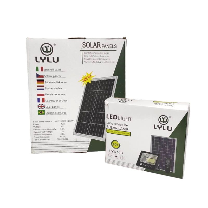 LYLU Ηλιακός προβολέας με τηλεχειριστήριο 100W LY6740 - Solar light OEM