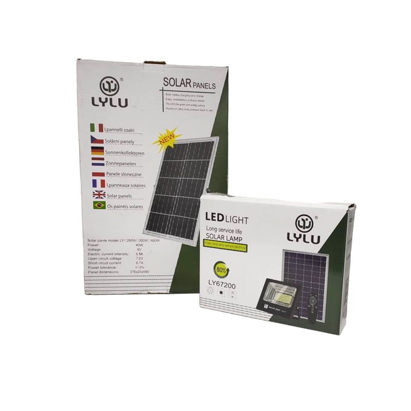 LYLU Ηλιακός προβολέας με τηλεχειριστήριο LED 400W LY67200 - Solar light OEM