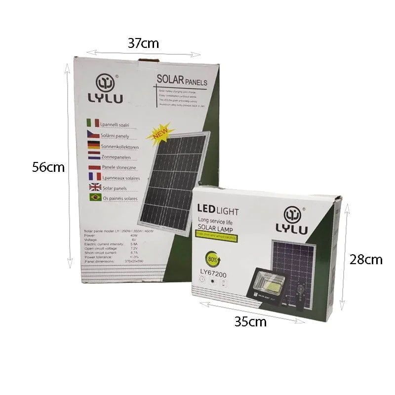 LYLU Ηλιακός προβολέας με τηλεχειριστήριο LED 400W LY67200 - Solar light OEM