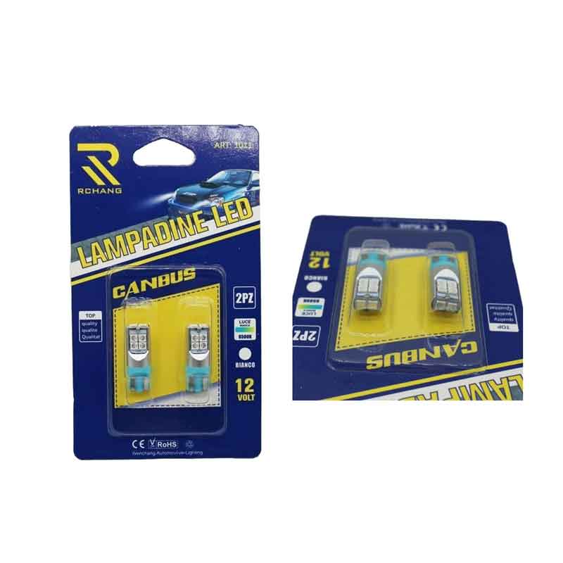 Rchang LED Φώτα αυτοκινήτου Canbus T10-10SMD-3030 6500K Μπλε 12V - LED lamp
