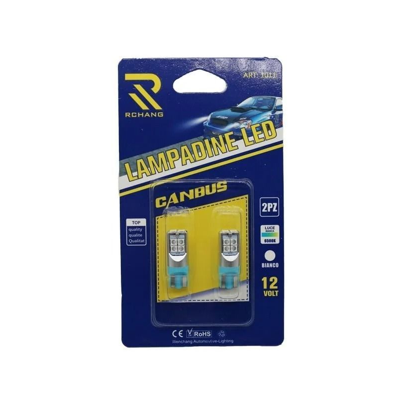 Rchang LED Φώτα αυτοκινήτου Canbus T10-10SMD-3030 6500K Μπλε 12V - LED lamp