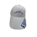 Τζόκεϊ καπέλο Greece - Jockey hat - Λευκό - Μαύρο - Μπλε OEM