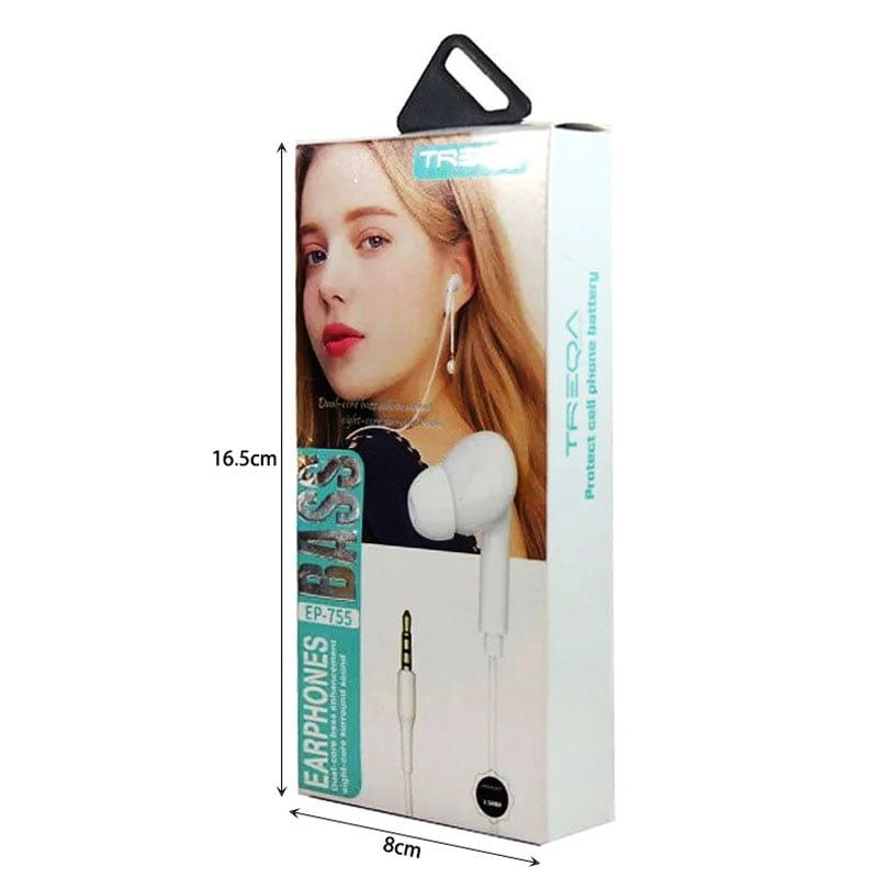 Treqa Ενσύρματα Ακουστικά EP-755 - Bass Earphones Treqa