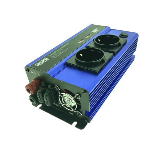 ANDOWL QY-7011 Μετατροπέας Ισχύος Αυτοκινήτου 1000W 12V 220V με 2xUSB - Smart power inverter ANDOWL